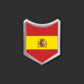 Illustration of Spain flag Template vector