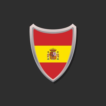 Illustration of Spain flag Template vector