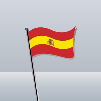 Illustration of Spain flag Template vector