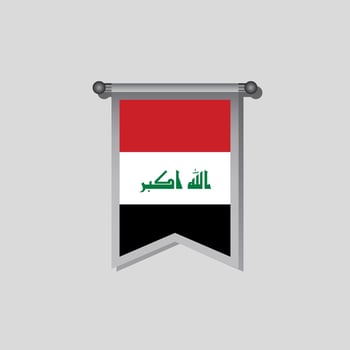 Illustration of Iraq flag Template vector