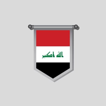 Illustration of Iraq flag Template vector