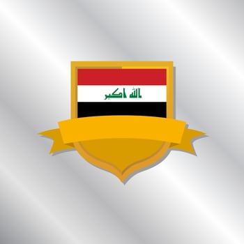 Illustration of Iraq flag Template vector