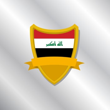 Illustration of Iraq flag Template vector