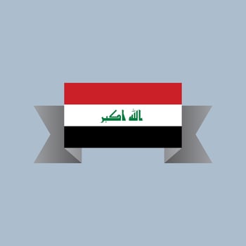 Illustration of Iraq flag Template vector