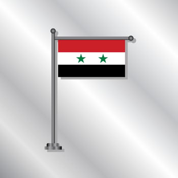 Illustration of Syria flag Template vector