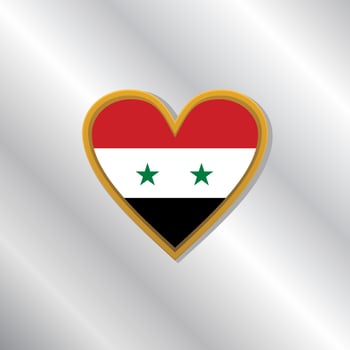 Illustration of Syria flag Template vector