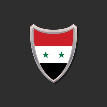 Illustration of Syria flag Template vector