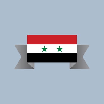 Illustration of Syria flag Template vector