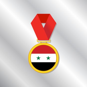 Illustration of Syria flag Template vector
