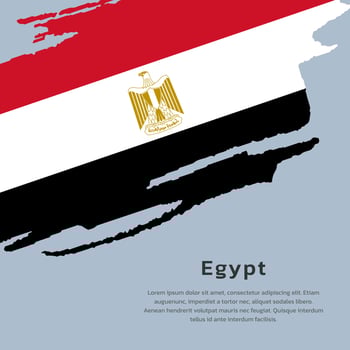 Illustration of Egypt flag Template vector