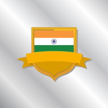 Illustration of India flag Template vector