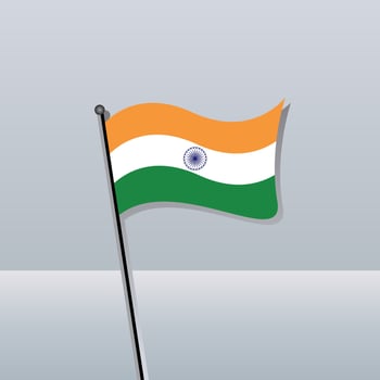 Illustration of India flag Template vector