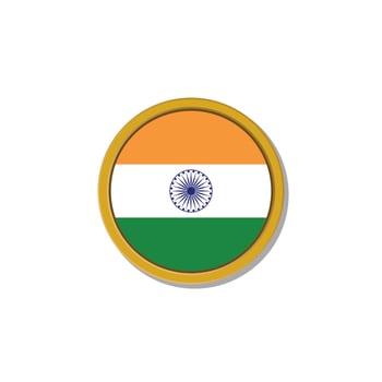 Illustration of India flag Template vector