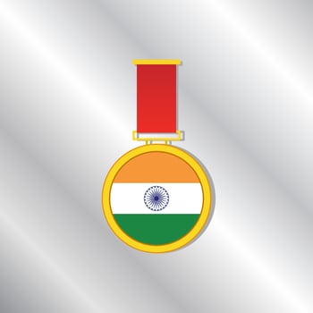 Illustration of India flag Template vector