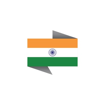 Illustration of India flag Template vector