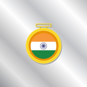 Illustration of India flag Template vector