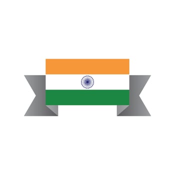Illustration of India flag Template vector