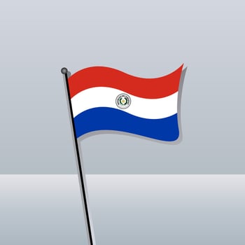 Illustration of Paraguay flag Template vector