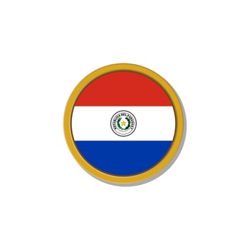 Illustration of Paraguay flag Template vector