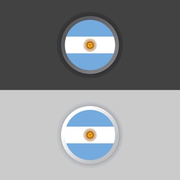 Illustration of Argentina flag Template vector