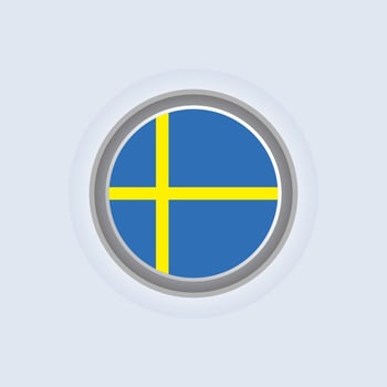 Illustration of Sweden flag Template vector