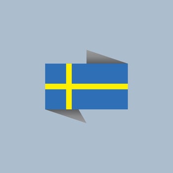 Illustration of Sweden flag Template vector
