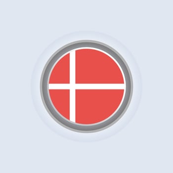 Illustration of Denmark flag Template vector