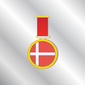Illustration of Denmark flag Template vector
