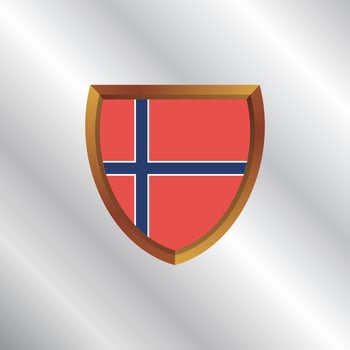 Illustration of Norway flag Template vector