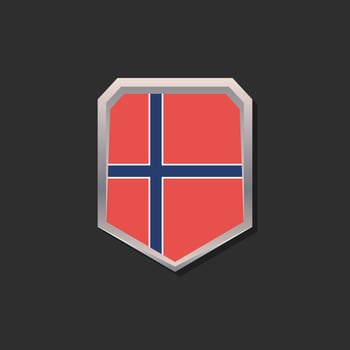 Illustration of Norway flag Template vector