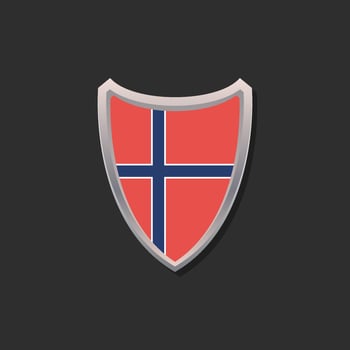 Illustration of Norway flag Template vector
