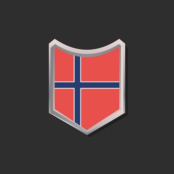 Illustration of Norway flag Template vector