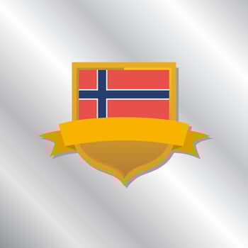 Illustration of Norway flag Template vector