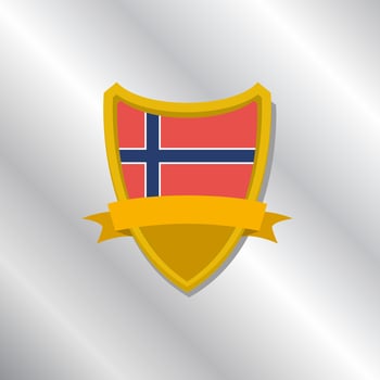 Illustration of Norway flag Template vector