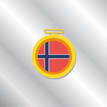 Illustration of Norway flag Template vector