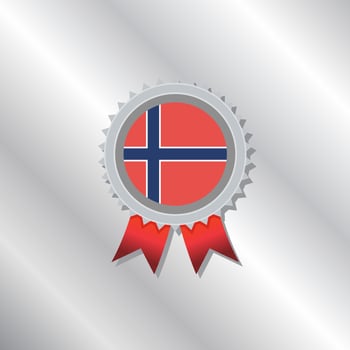 Illustration of Norway flag Template vector