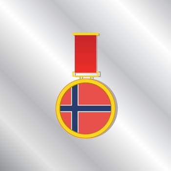 Illustration of Norway flag Template vector