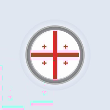 Illustration of Georgia flag Template vector