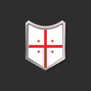 Illustration of Georgia flag Template vector