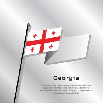 Illustration of Georgia flag Template vector