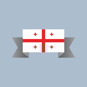 Illustration of Georgia flag Template vector