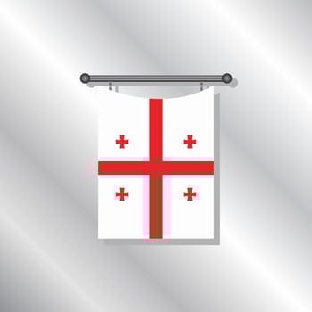 Illustration of Georgia flag Template vector