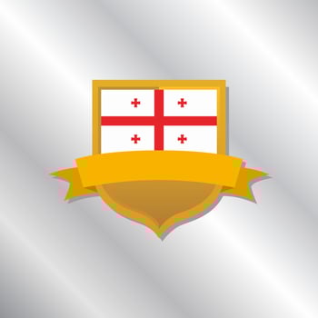 Illustration of Georgia flag Template vector