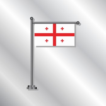 Illustration of Georgia flag Template vector