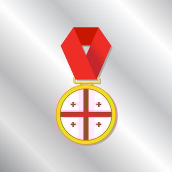 Illustration of Georgia flag Template vector