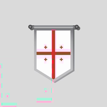 Illustration of Georgia flag Template vector