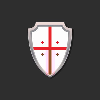 Illustration of Georgia flag Template vector