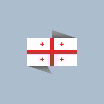 Illustration of Georgia flag Template vector