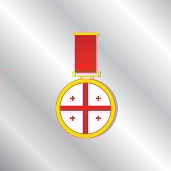 Illustration of Georgia flag Template vector