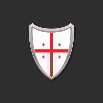 Illustration of Georgia flag Template vector